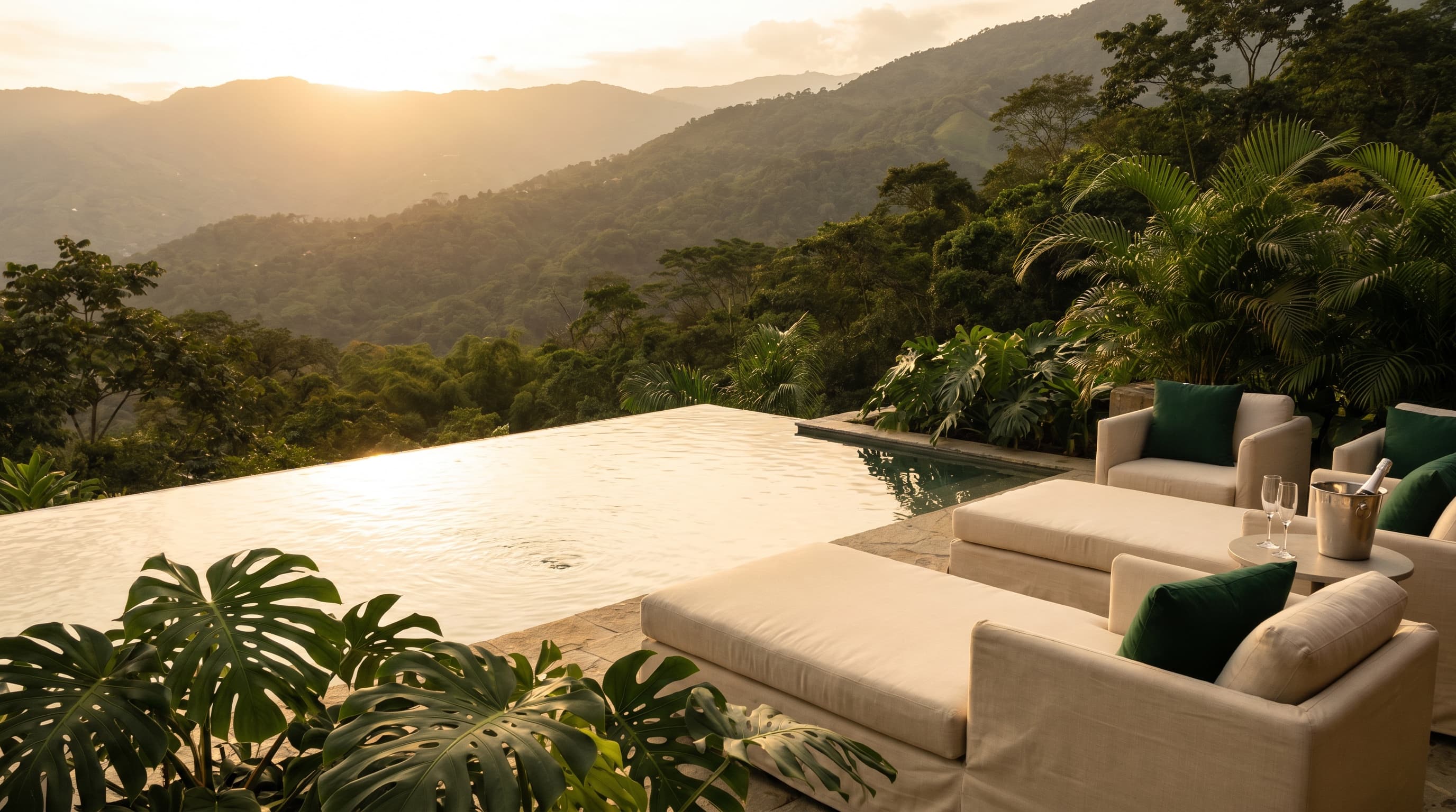 Illustrative Medellin hotel downtime scene